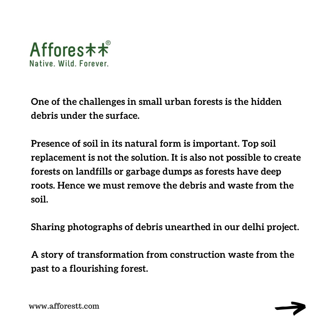 afforestt's tweet photo. The Debris Backstory
#forests #debris #soilcleaning #soil #Afforestt #forestcreation #forestation #urbanforest #projects #backstory https://t.co/qlZmbjOT1t