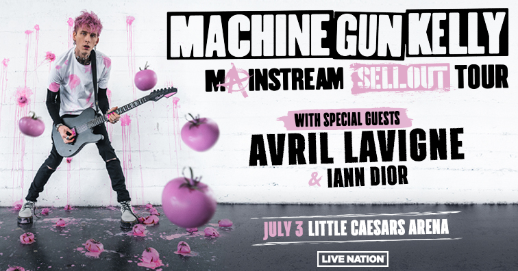 LCArena_Detroit's tweet photo. RETWEET T🔄 WIN!

Hoping to see @machinegunkelly at @LCArena_Detroit on July 3 during the #MainstreamSelloutTour? Now's your chance to win two 🎟️ before you can buy them! Retweet now. Winner selected 3/23 at 11AM EST. Good luck! https://t.co/PhCBQzvA1J
