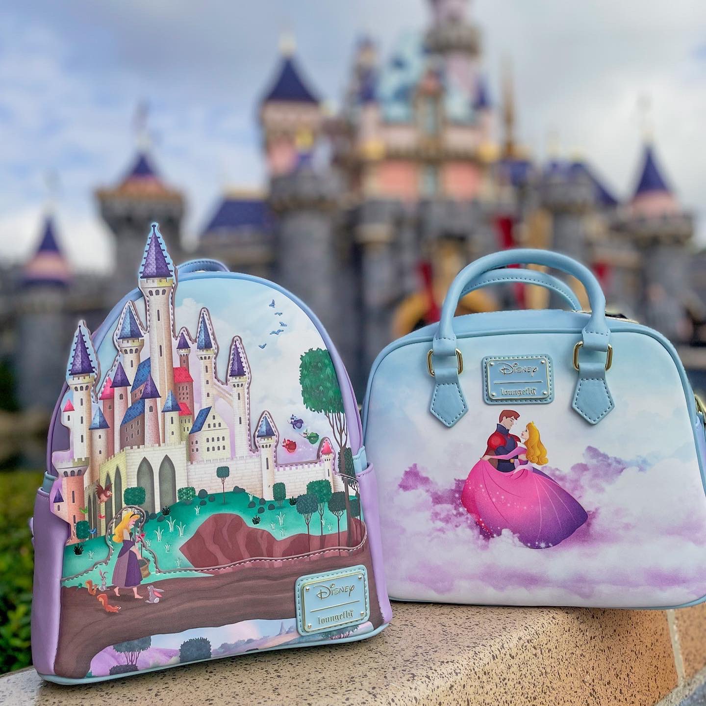 Loungefly Princess Castle Series Sleeping Beauty Mini Backpack