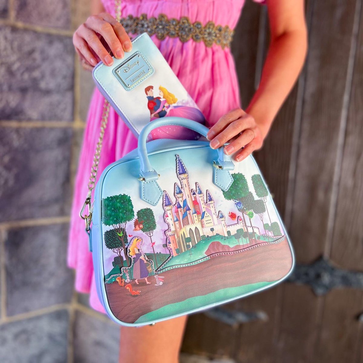 Loungefly on X: A #DisneyPrincess collection of our dreams! Shop the new # Loungefly Disney Princess Sleeping Beauty Scenes collection — including a  mini backpack, crossbody, and wallet ~ available on   💖💙