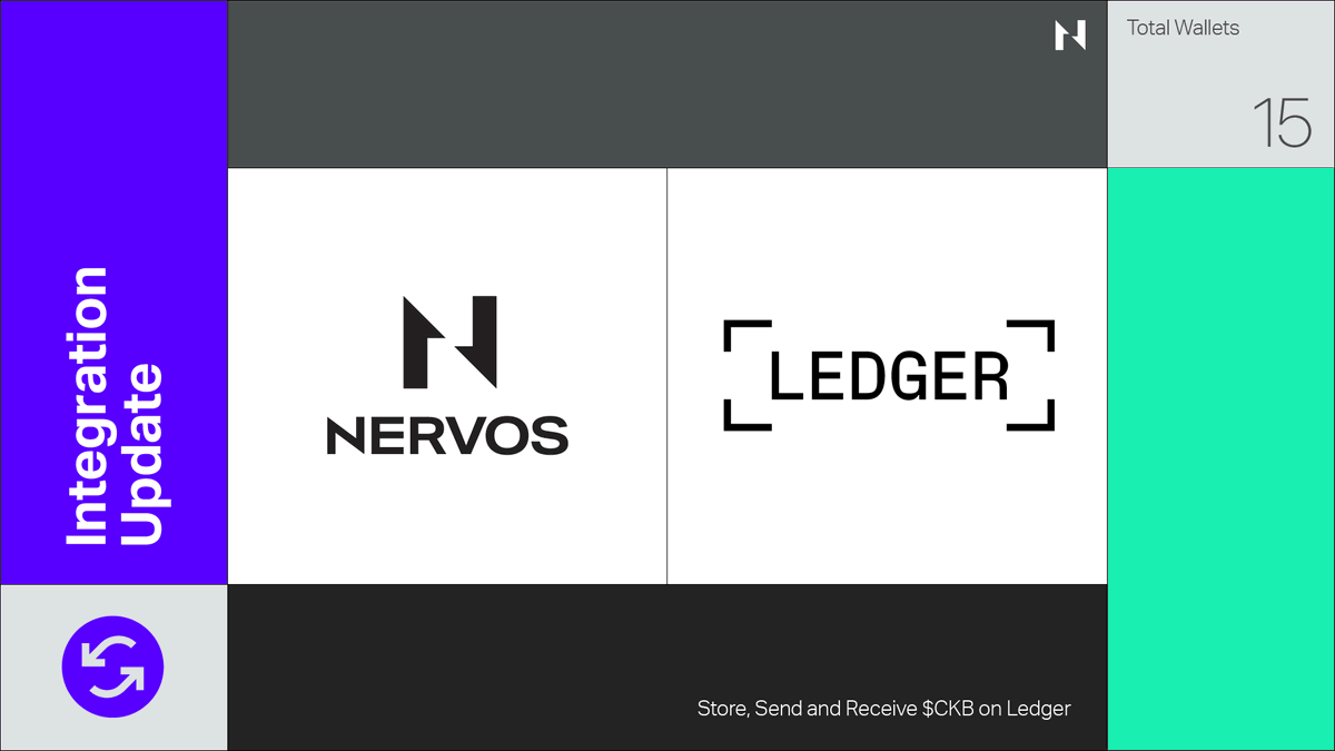 📣Nervos is now fully integrated with <a href="/Ledger/">Ledger</a>!

You can now store, send and receive $CKB using the #Ledger Nano X and Ledger Nano S wallets.😍

Learn more here 👉 bit.ly/37QRrUW