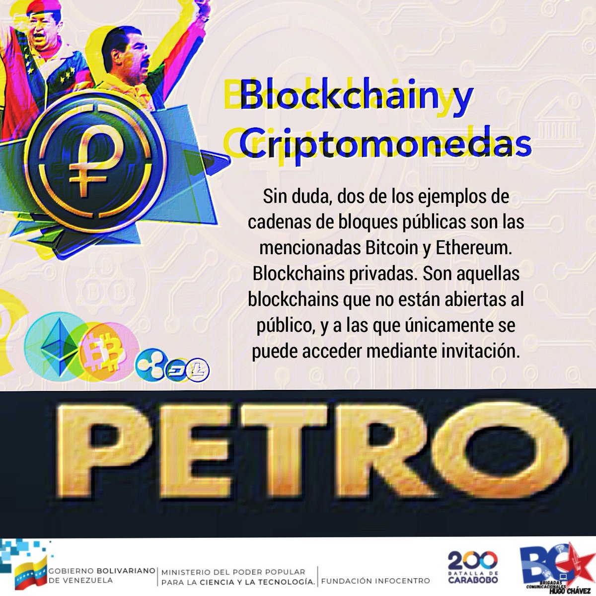 BrigadasCHCH's tweet photo. ¡EPA!

Hablemos de BLockchain ✊

☝️Nuestro norte darle un cambio a la forma de  comunicar 😎
 ✌️ Desde nuestro portal puedes encontrar información variada para tu formación.

#ElAguaEsSaludYVida
@Gabrielasjr 
@LuisinfoVe https://t.co/NOpJzVdI0l