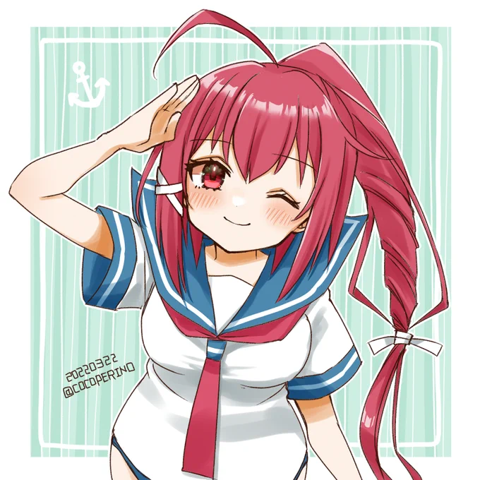 伊168
#艦これ版深夜の真剣お絵描き60分一本勝負  #艦これ版真剣お絵描き60分一本勝負_20220322 