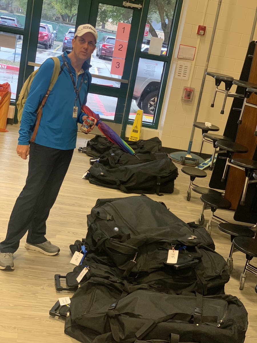 This weather can’t keep our Coaches down! SUCCESS Golf ⛳️ is coming up and APE Team is out delivering equipment to all of the <a href="/HumbleISD/">Humble ISD</a> Elementary campuses. Thank you <a href="/BeAnAngelFund/">Be An Angel</a> for partnering with us and giving Humble ISD this opportunity! <a href="/HumbleISD_ESS/">Humble ISD Educational Support Services</a>