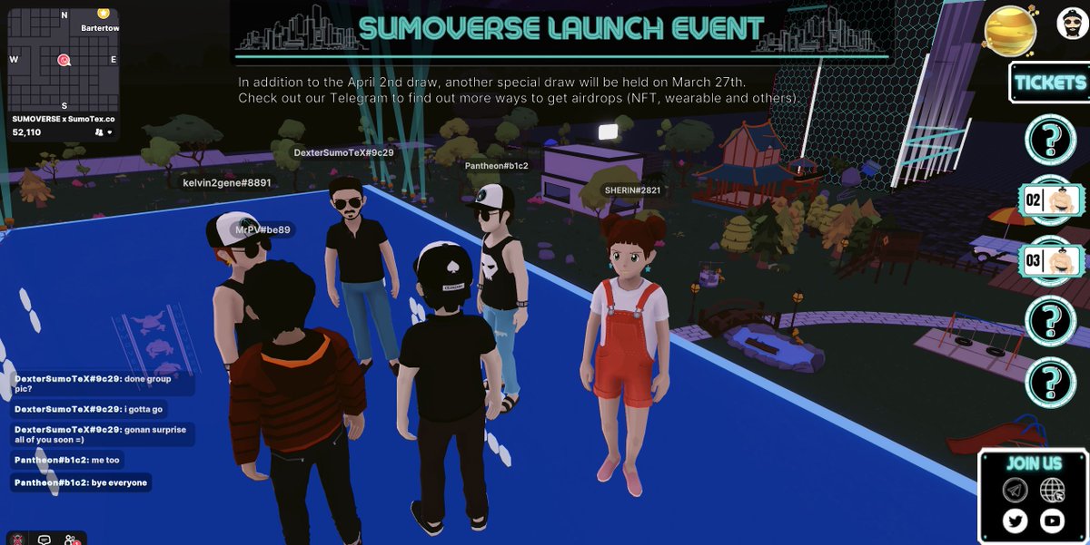 GamepulseAll's tweet photo. Small meeting between SumoTexian in the SumoVerse. Let's go ! @SumoTex  #SumoVerse #SumoTex https://t.co/w9PfsH7OgV