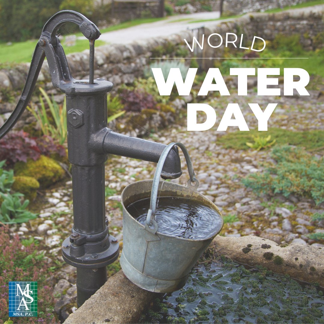 MSA_PC's tweet photo. It’s #WorldWaterDay2022 !

At #msapc, our Environmental Team works with clients to ensure they have functioning and compliant drinking water systems.  Our Environmental Scientist Dirk Lynch holds the unique position of being our licensed #waterworks and wastewater operator. https://t.co/BvFSGUnj30
