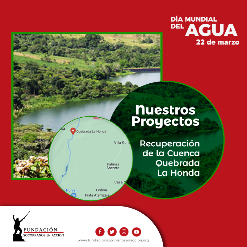 socorranos's tweet photo. En el día mundial del agua les invitamos a conocer nuestro proyecto: Recuperación de la Cuenca Quebrada la Honda.
#somossocorranosenacción
#díamundialdelagua
#díadelagua https://t.co/xypMXV0JI5