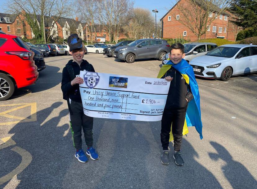 Look at what our u11 Galaxy team achieved at the weekend 💪🏻 
An 8 mile walk to raise almost £2000 for <a href="/Ukraine/">Ukraine / Україна</a> 👏🏻 
Please show your love with retweets and likes for the boys 💙💛
<a href="/TheBoltonNews/">The Bolton News</a> #bolton #ukraine #grassroots @FootballGrf <a href="/SportinBolton/">Sport in Bolton - Let’s Keep Bolton Moving</a>