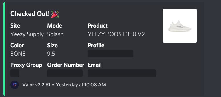 forgot to post yesterday! 🤖 - @KodaiAIO @ValorAIO ⚡️ - @PureProxies 🖥️ - @grailservers