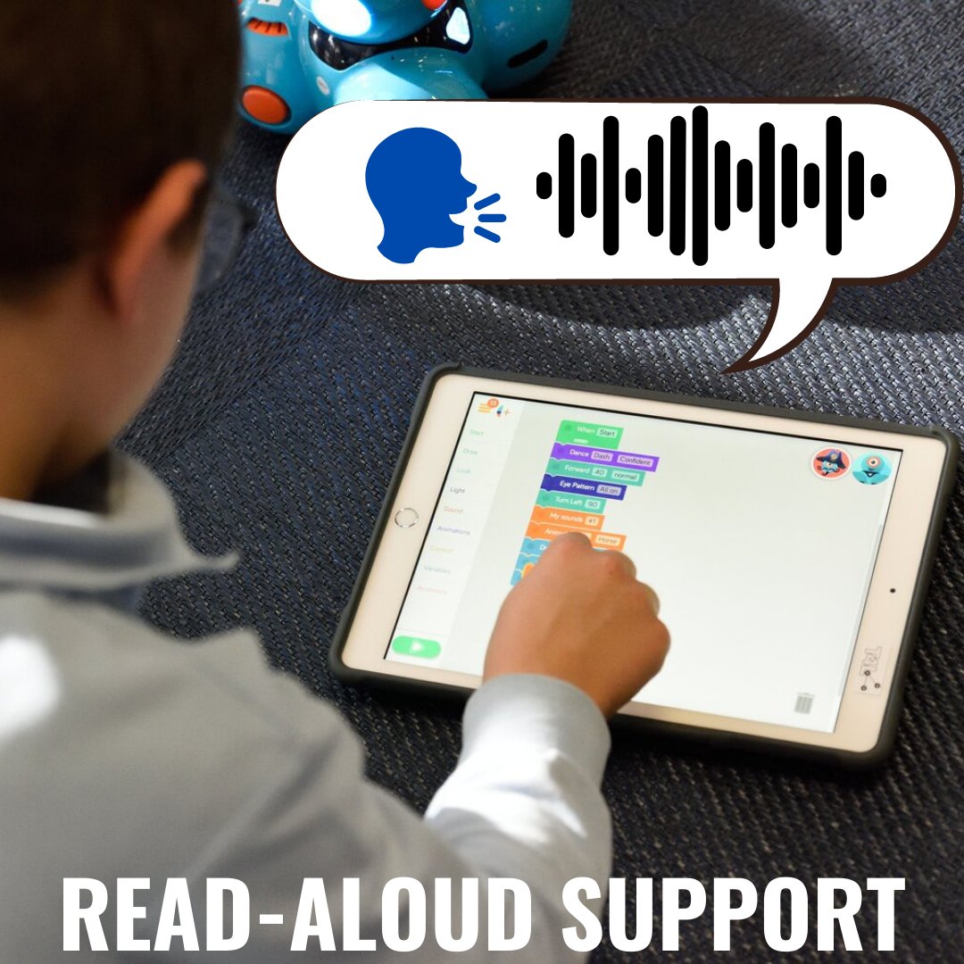 LOGICSAcademy's tweet image. Blockly just got a little easier for early readers to use! With the NEW Read-Aloud feature, pages and puzzles can now be narrated!
Learn more here: l8r.it/4nt4
#edtech #coding #kidslearncode #learntocode