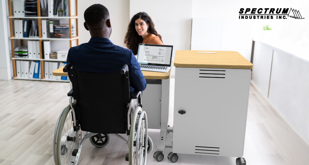 spectrumind's tweet photo. You know your classroom needs. We have the right solutions to fit your space. Promote safety, equality, and spark change. #Lecterns #Podiums #ADALecterns #SpectrumIndustries #ChippewaFalls https://t.co/AlB3FnWWw0