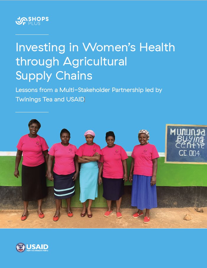 SHOPS Plus Project (@shopsplus) on Twitter photo In Kenya, the SHOPS Plus project helped <a href="/USAIDGH/">USAID Global Health</a> and <a href="/TwiningsUK/">Twinings UK</a> develop and pilot a sustainable strategy to expand access to women’s health services on the farms from which Twinings sources tea. Read our new brief to learn more: shopsplusproject.org/resource-cente… In Kenya, the SHOPS Plus project helped <a href="/USAIDGH/">USAID Global Health</a> and <a href="/TwiningsUK/">Twinings UK</a> develop and pilot a sustainable strategy to expand access to women’s health services on the farms from which Twinings sources tea. Read our new brief to learn more: shopsplusproject.org/resource-cente…