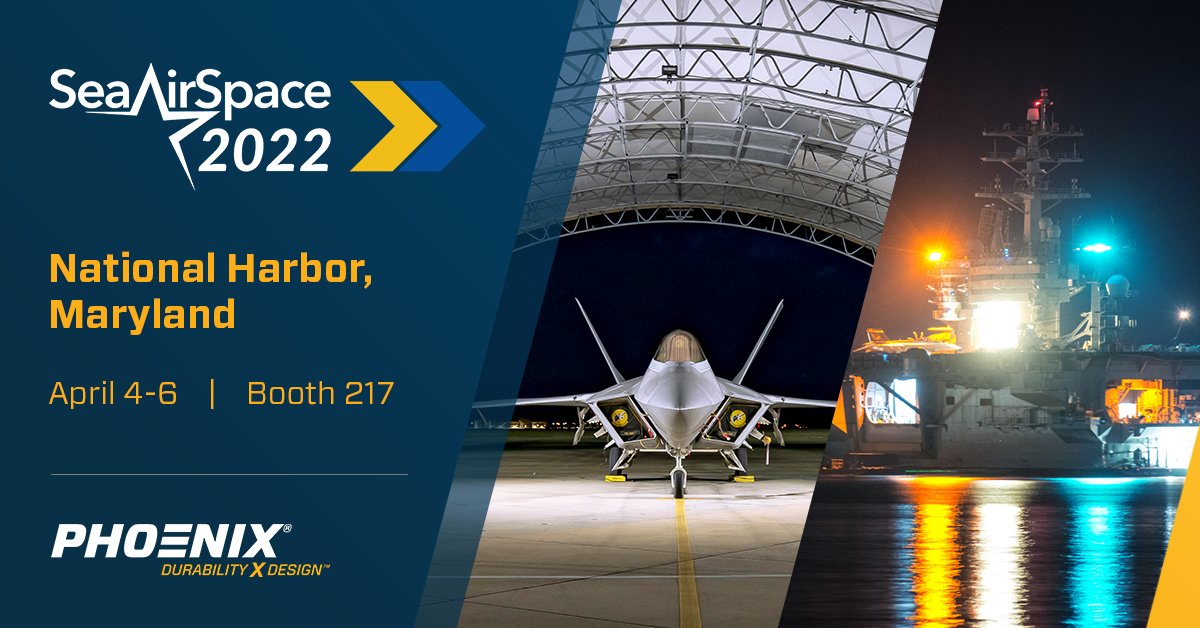 PHX_Lighting's tweet photo. Phoenix will be at Sea-Air-Space conference to demonstrate our latest marine grade, BAA compliant light fixtures for military vessels &amp; infrastructure. Visit booth 217 to learn how Phoenix can offer a customized lighting solution to meet each mission’s safety and efficiency goals https://t.co/sbmHKjcnev