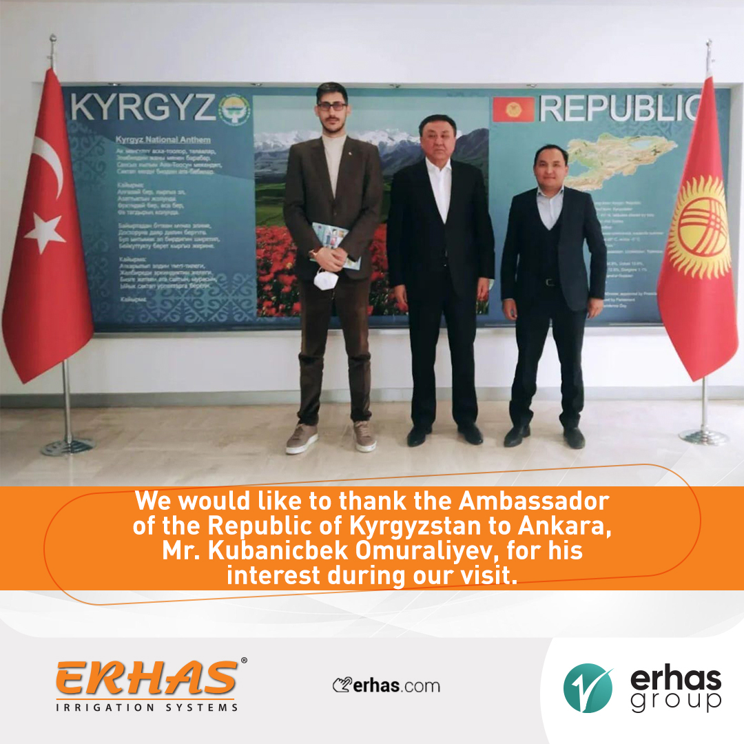 ErhasIrrigation's tweet photo. Кыргыз Республикасынын Түркиядагы Атайын жана Толук Ыйгарым Укуктуу Элчиси Кубанычбек Өмүралиев менен болгон жолугушуубуз жогорку деңгээлде болуп өттү. Жылуу кабыл алуусу үчүн Элчи Кубанычбек мырзага терең ыраазычылык билдиребиз.

https://t.co/RVRYm9K1rb https://t.co/Q5ZTrh1Aaj