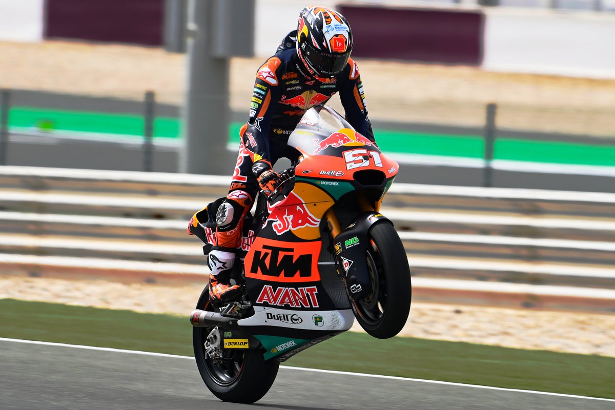 It’s Wednesday… so you already know what time it is!

A very happy #WheelieWednesday from <a href="/37_pedroacosta/">Pedro Acosta</a> 🤠🤙

| #GivesYouWings | #ReadyToRace | <a href="/MotoGP/">MotoGP™🏁</a>| #AjoMotorsport | #AjoFamily |