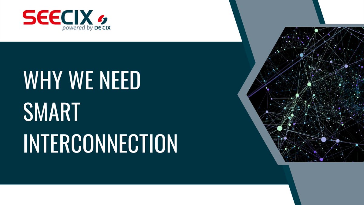 With such an influx of data, the #digital #infrastructure of tomorrow needs to ensure users can work with data without technical barriers. That’s why we need smart #interconnection. Learn more in this interesting article: bit.ly/3D3Iva9 #SEECIX #DECIX #interconnection