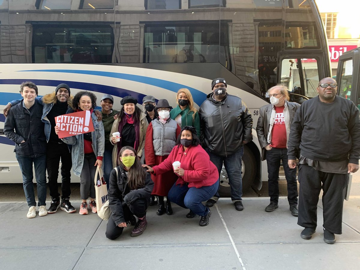 citizenactionny's tweet photo. Citizen Action members across the state are en route to Albany to say loud &amp; clear it's #TimeToDeliverNY! We can't wait for critical investments in education, child care, healthcare &amp; the environment. Communities need them now!

Stay tuned for coverage throughout the day. 👀 https://t.co/nrfIsfQAAd