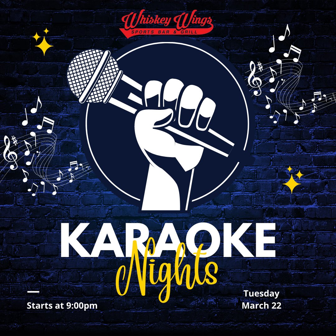 wwings_tyrone's tweet photo. Tonight at 9:00pm 
#StPetersburg #karaoke #sportsbar #thingstodo #entertainment #specials #drinkspecials https://t.co/3EZzZ7Ay9r