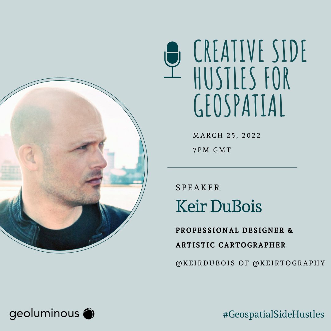 geoluminousCo's tweet photo. 3️⃣ days till our conversation series on Twitter Spaces.

@keirdubois, a professional designer and artistic cartographer who launched @keirtography in 2020 would be sharing how his 17 years of experience culminated into this.

Don't miss it
#GISchat
#GeospatialSideHustles https://t.co/ZANZrVCRNH