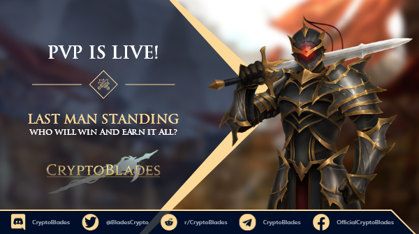 CryptoBlades's tweet photo. 🛡️⚔️PVP IS HERE⚔️🛡️

🚀Today, we launch our completed PVP game mode! During Beta, one major change was to rework and balance the battle formula🙌 Do you have what it takes to climb the leaderboards and win?

🔥Read more: https://t.co/6KcYRqxm6d

#CryptoBlades #Crypto #SKILL #KING https://t.co/DATwXrCmKz