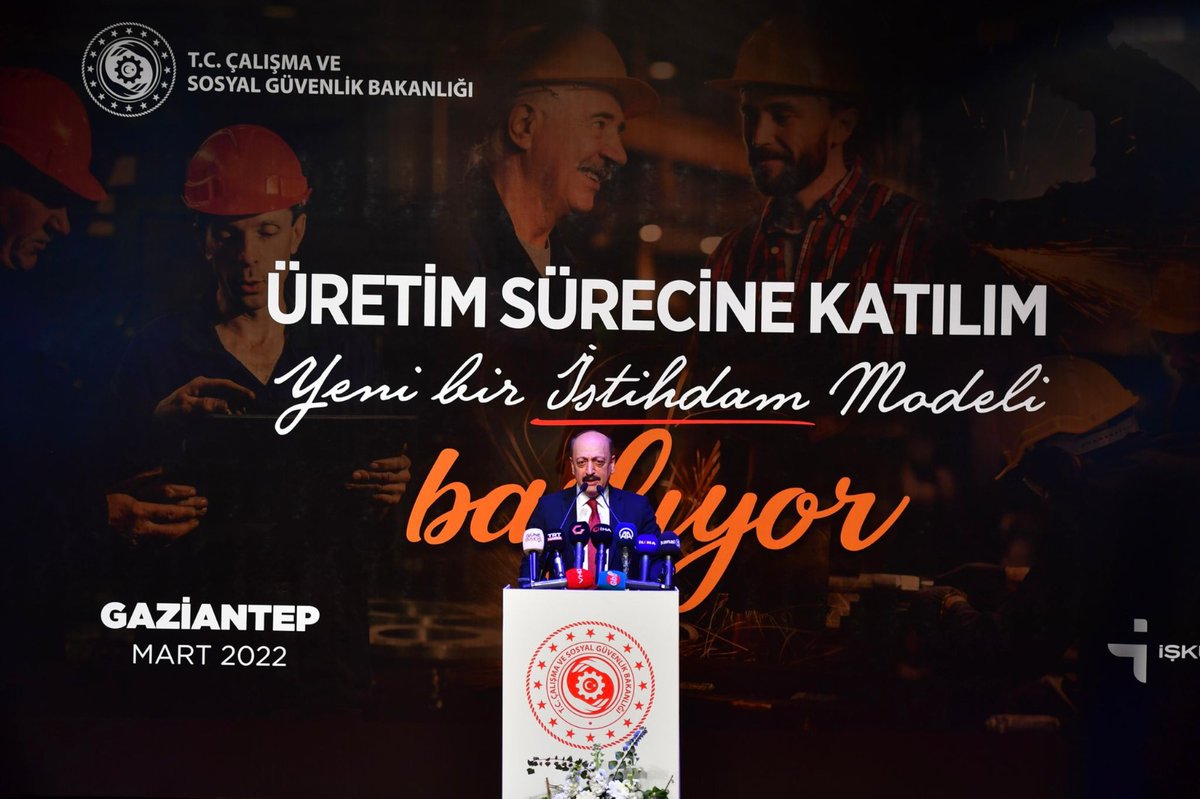 Doğrudan istihdam sağlamayı hedefleyen "Yeni Bir İstihdam Modeli: Üretim Sürecine Katılım Programı"nın tanıtımı Bakanımız Vedat Bilgin'in katılımlarıyla gerçekleştirildi.
