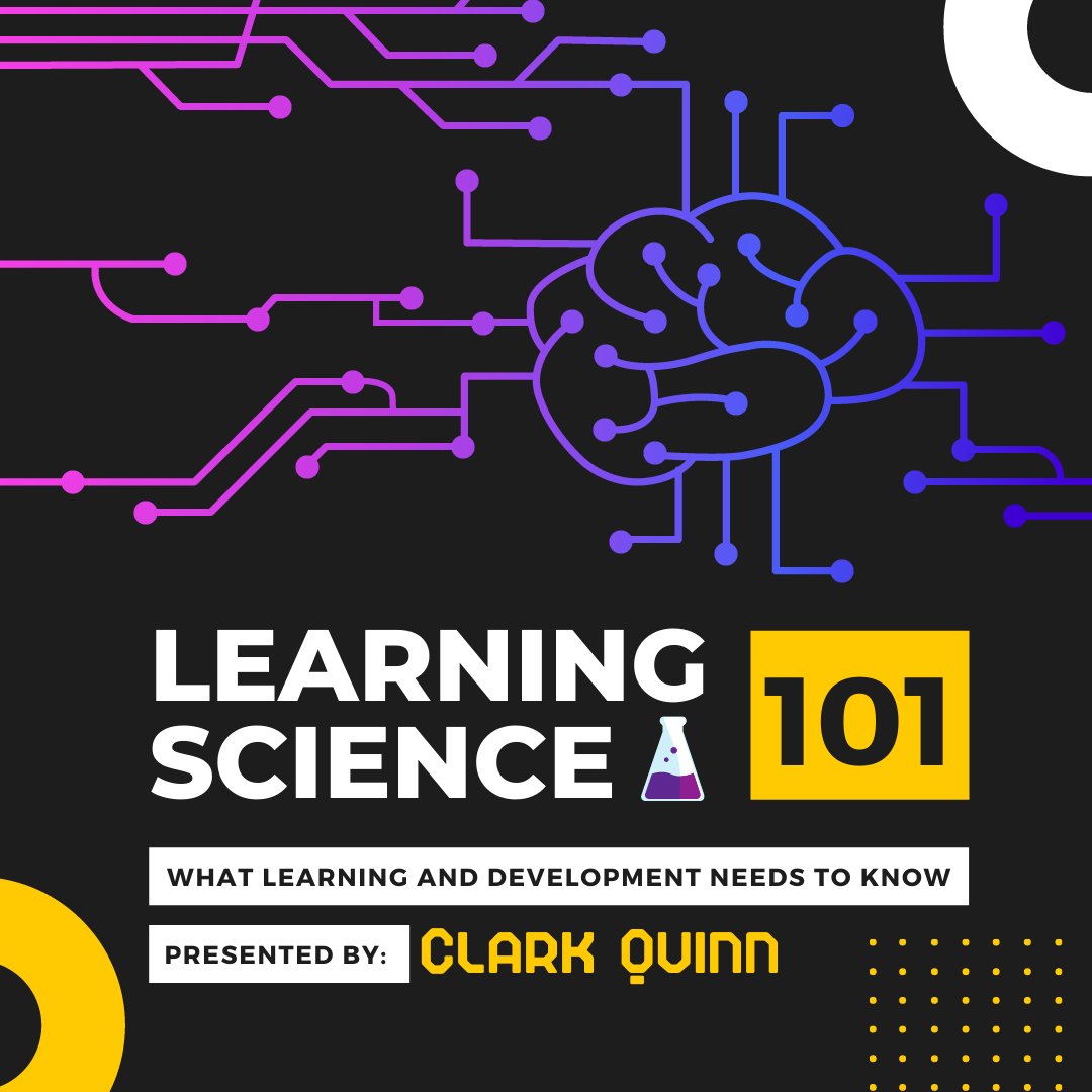 PACTMN's tweet photo. Join us April 8 @ 8:30 AM(CST) as PACT welcomes Clark Quinn! Explore the basics of cognitive and learning science and come learn how your brain works to not only design better solutions, but to improve your own learning! #PACTmn https://t.co/emgYUqrPco