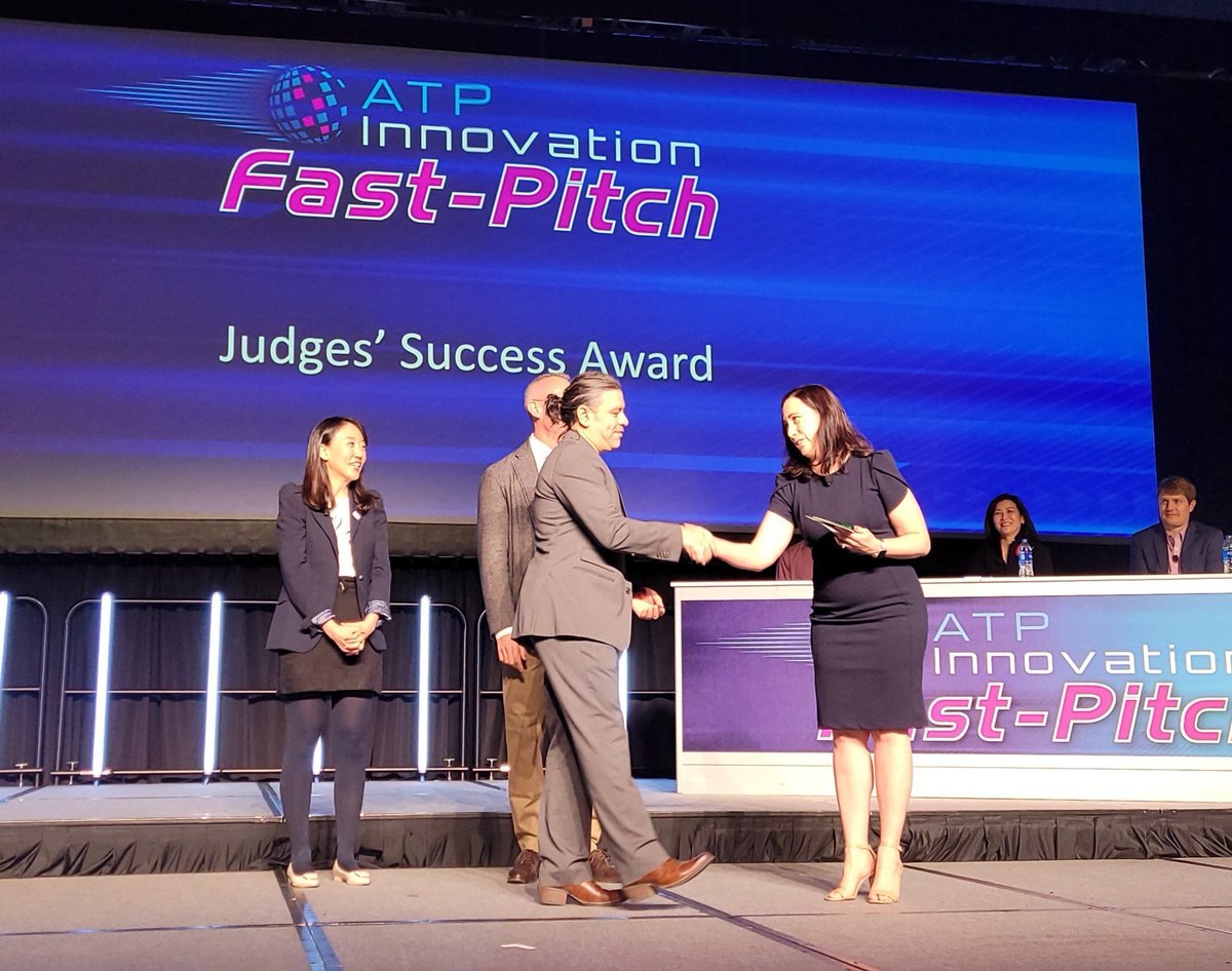 certiverse's tweet photo. We're honored, humbled, and exhilarated by receiving both the Audience Choice and Judges' Success awards at this year's #atpconf Fast-Pitch Innovative competition! Our thanks as always go to the team, clients, and partners who help make our vision a reality! https://t.co/3TO5Ev7Cwi