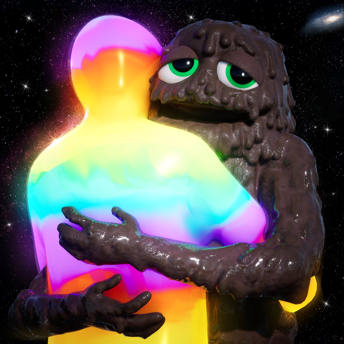 jaggedVIP's tweet photo. 🌈🫂  Rainbow Hug HD 🌌 by @TrystanNFT ✨ https://t.co/DTOnl99Dgo