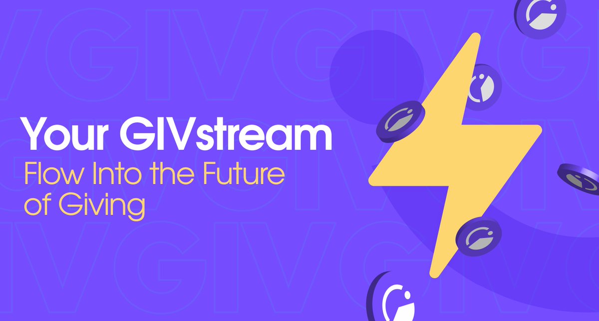 The #GIVstream is like a crypto UBI-esque reward stream — a $GIV/week flowrate that can only go up as you contribute to the #GIVeconomy. ⚡️

Check out our recent #blog or read on to learn more 🧵 👇 

<a href="/karmaticacid/">Lauren Luz</a>
medium.com/giveth/your-gi…