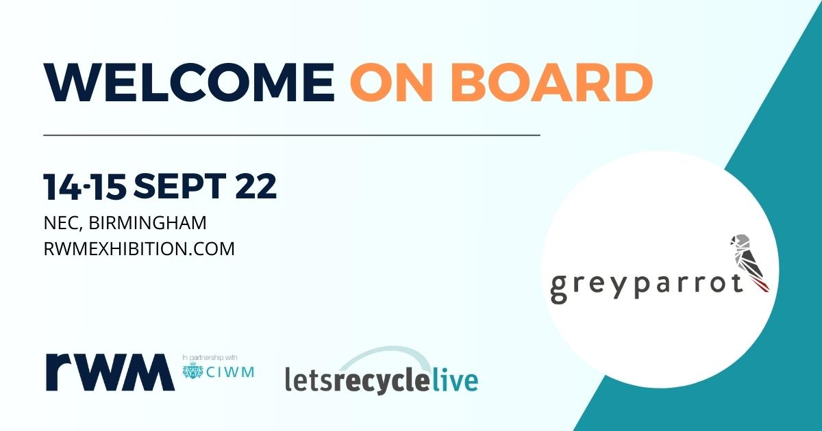 RWM_Exhibition's tweet photo. We are thrilled to announce that @greyparrotai are exhibiting at this year's #RWMLRL22!
Find out more below...
https://t.co/7GPLrU8Xmv
#recycling #sustainability #ai #wasteanalytics #circulareconomy https://t.co/1C2wI9b34L
