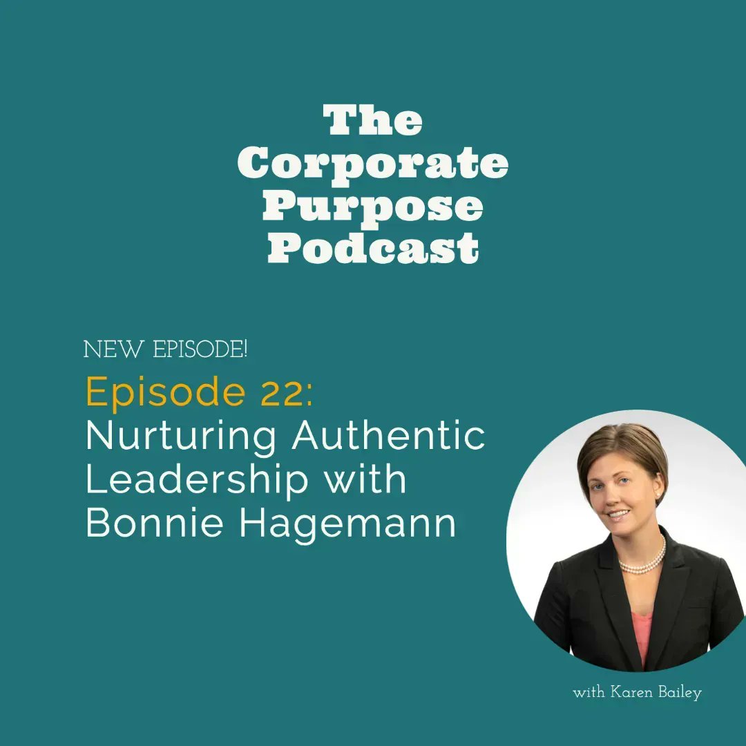 klbailey's tweet image. It was such a pleasure to welcome @Bonnie_Hagemann to the podcast to discuss purpose, culture and leadership. Bonnie shares tips for creating the culture you want, what's she's learned about authentic leadership and the need for greater diversity in the boardroom. Hope you enjoy!