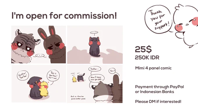 [RTs appreciated!]
Hello everyone, I'm opening up my commission again since I need some funds for my thesis 🥺I'm opening up 10 slots for now!

Please DM me if you're interested or want to commission something else other than these samples! Thank you so much for your support ☺️💜 