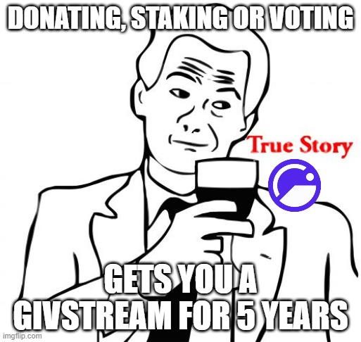 Giveth's tweet photo. Activate or increase your #GIVstream when you:
💖 Donate to verified projects & get #GIVbacks
🌱 Stake & earn rewards in the #GIVfarm
🗳️ Wrap tokens to vote in the #GIVgarden
All rewards earned include some liquid $GIV & a $GIV/week boost to your #GIVstream! https://t.co/ZVFBoyfxZa