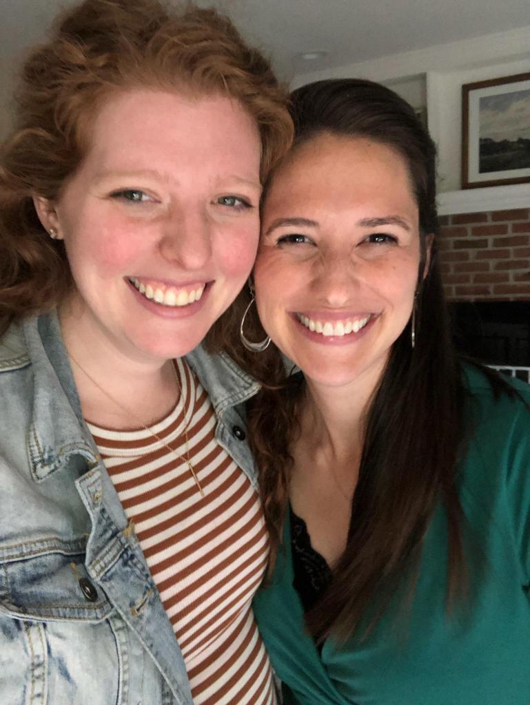 BeaverVB's tweet photo. 💜 when former teammates reconnect! #BUfam 🦫🏐 #18 Ashley Litwiller &amp; #9 Jenna Eshleman (Hoover) https://t.co/9bMeDJa60A