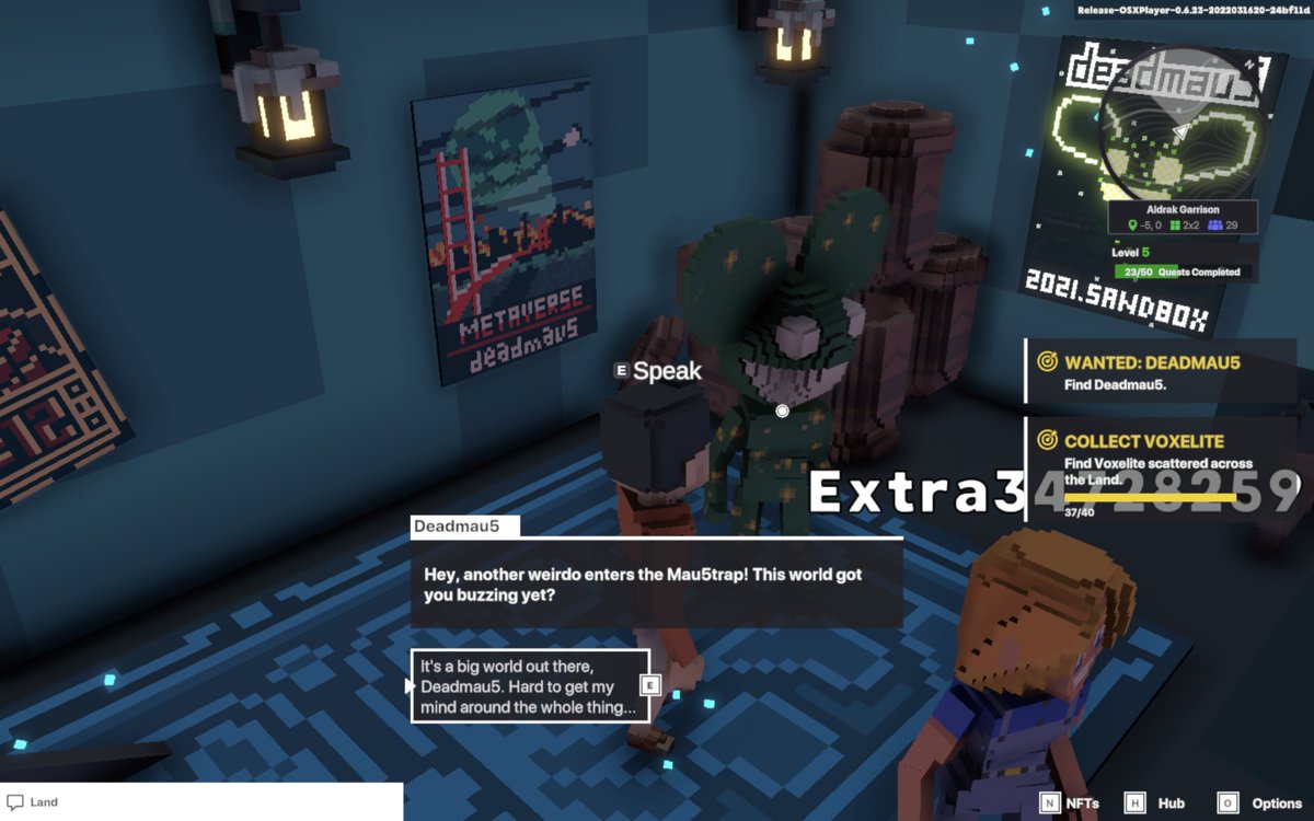 lafetedu's tweet photo. @TheSandboxGame @deadmau5 I just participated in the daily #SandboxAlphaS2Contest for a chance to earn up to 1,000 $SAND! Starting March 17 - Selfie with Deadmau5. Check out my screenshot below!
👇 #SandboxAlphaS2 https://t.co/lhn7lxhAEI
