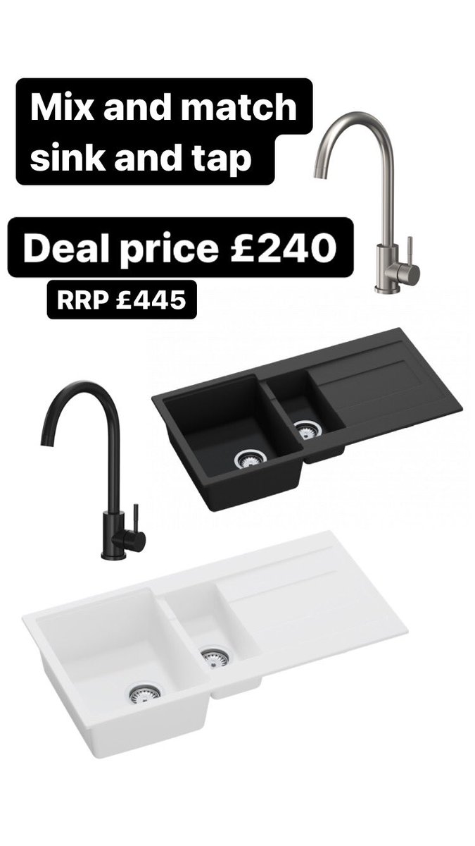 ProplumbDirect's tweet photo. Which do you think makes the best match ? #sinkandtap #mixandmatchdeal https://t.co/kMuV3V99ql