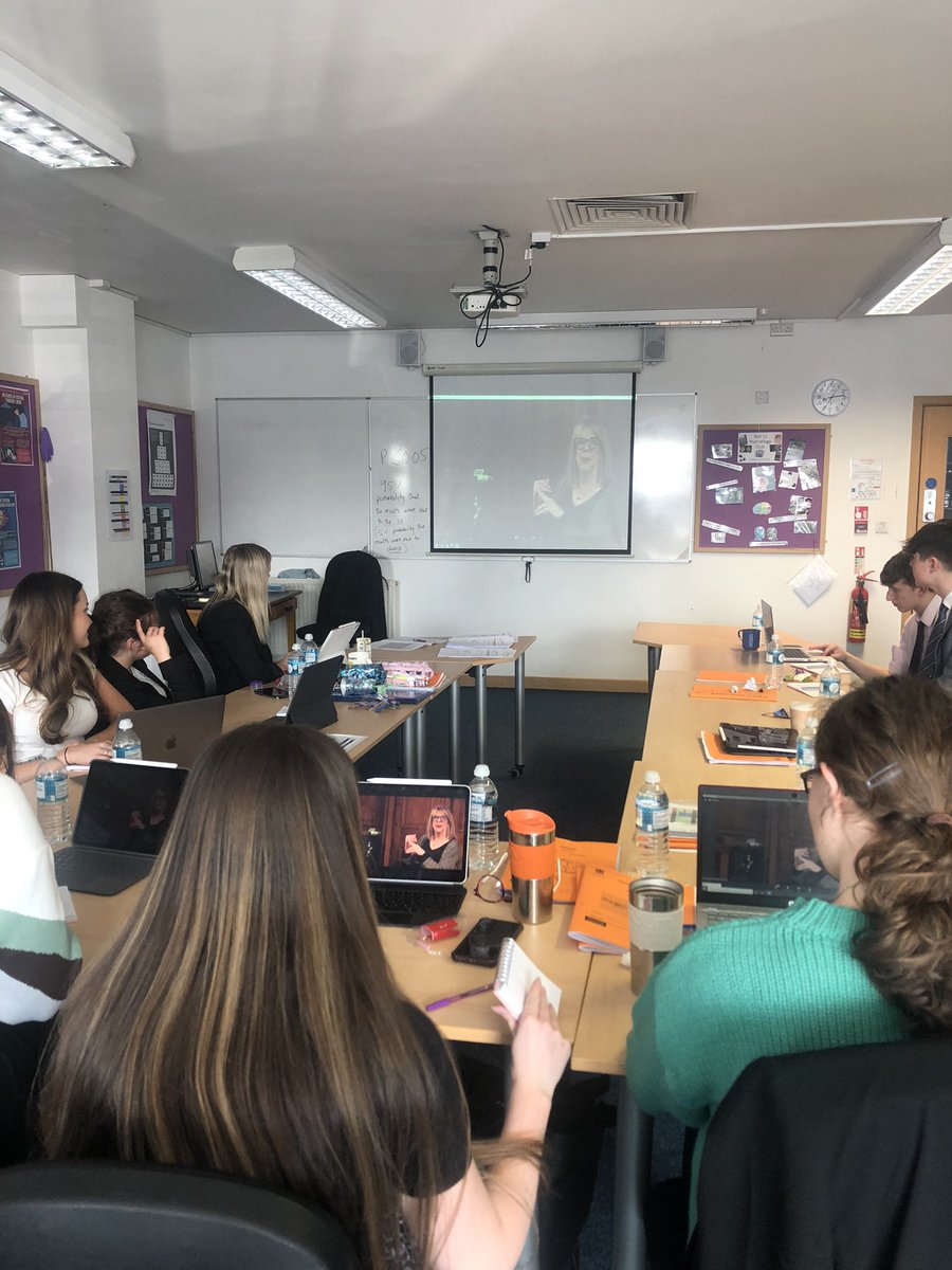 THE Prof. Elizabeth Loftus is talking to us LIVE about her research into memory, misinformation and eyewitness testimony 🤩 <a href="/Grange_Cheshire/">The Grange School</a> 🧠 <a href="/eloftus1/">Elizabeth Loftus</a>