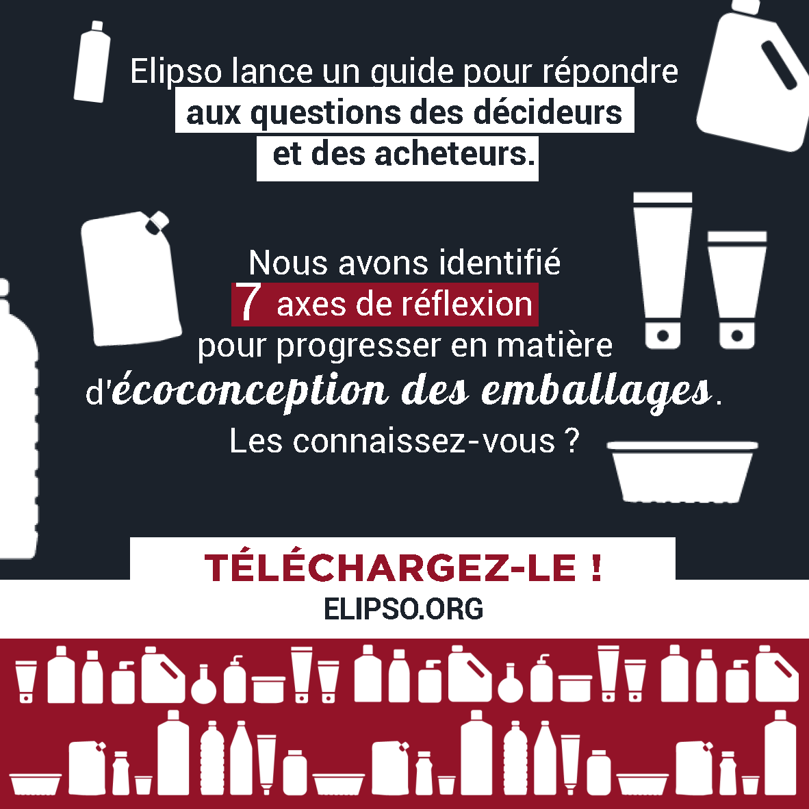 Elipsoemballage's tweet photo. L'@Ademe a réalisé une analyse des bénéfices économiques &amp; financiers de l’#écoconception pour les entreprises : impact positif sur les ventes de +7% à +18%. Recyclabilité, réemployabilité, intégration de recyclé, il existe des leviers pour écoconcevoir l'#emballage #plastique https://t.co/OtjPFlC4PM