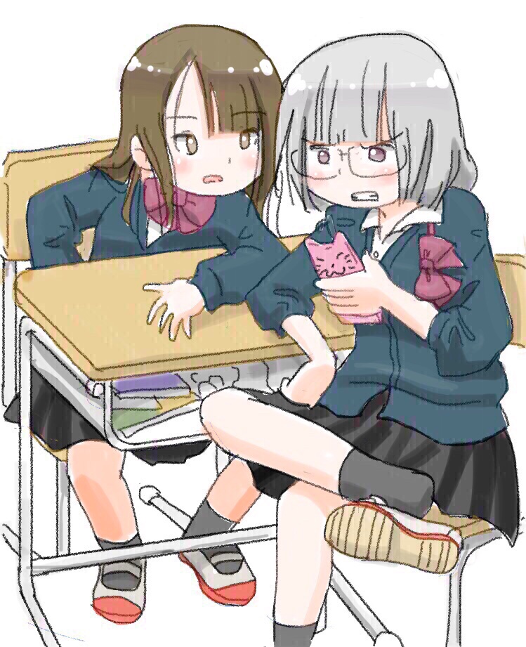 女の子二人のイラストを貼る見た人もやる Twitter Search Twitter