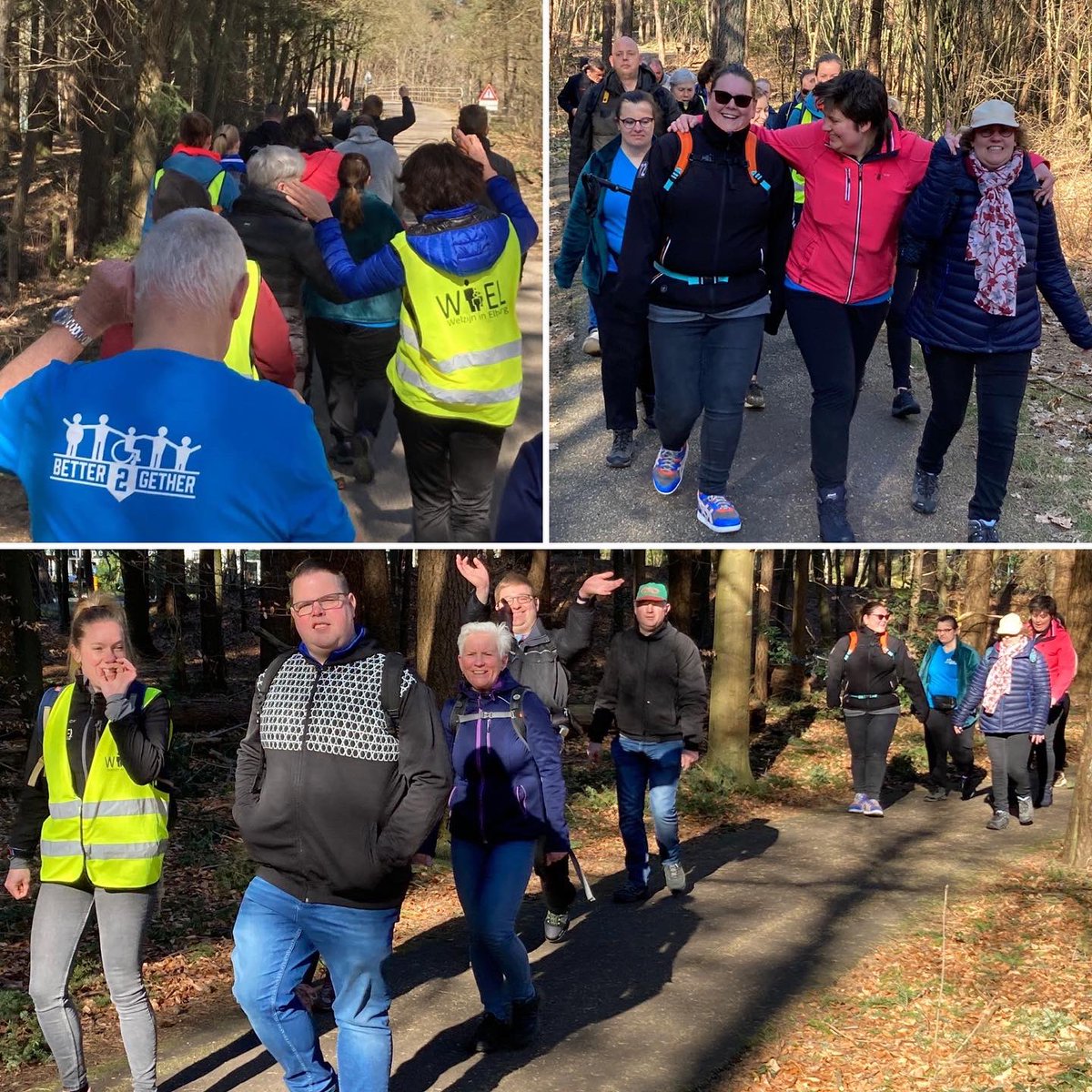 b2gveluwe's tweet photo. Zaterdag was de eerste grote training voor onze #Ameland Challenge! Na ruim 10 km nog altijd lachende gezichtjes en de handjes omhoog 😃🙌🏻. #inclusiefsportenbewegen https://t.co/wfbDvdb63U