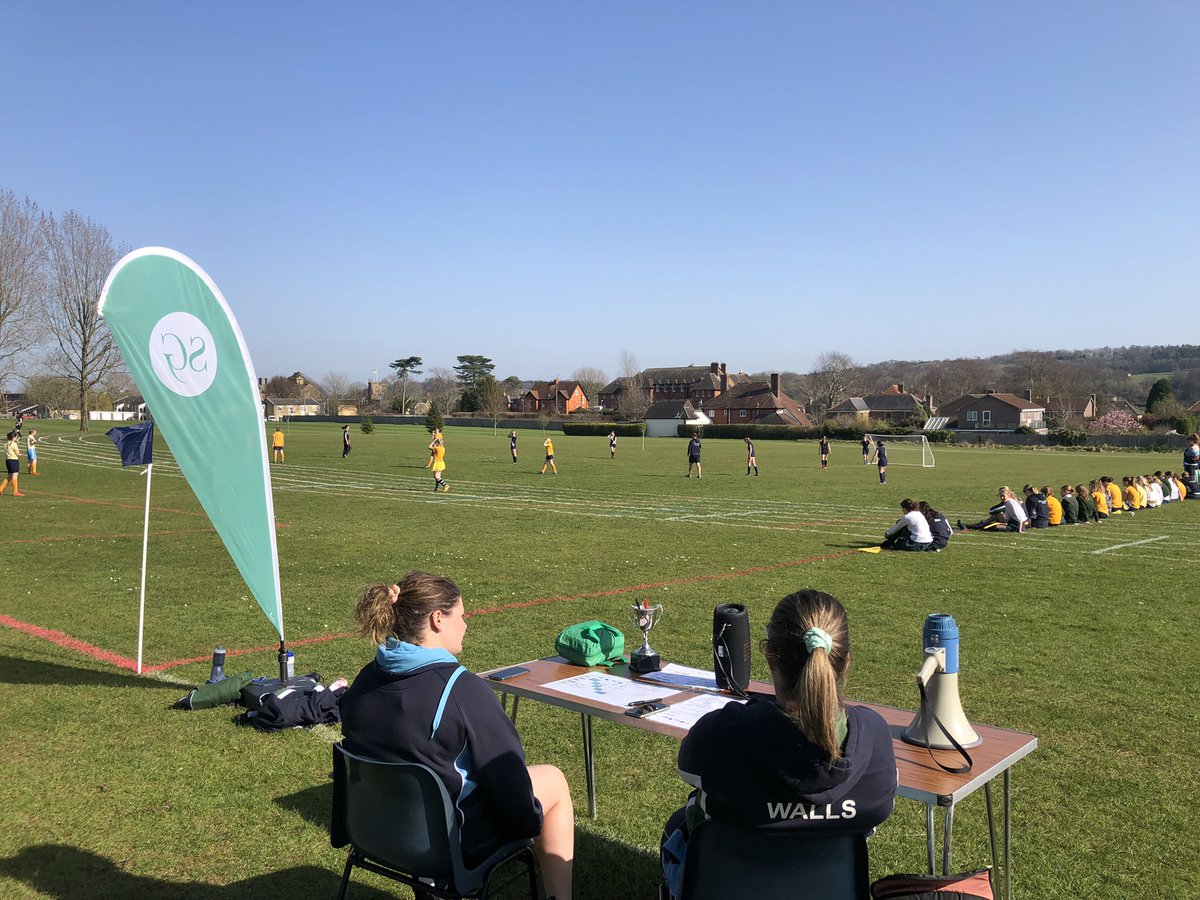 Inter house football in full swing <a href="/SherborneGirls/">Sherborne Girls</a> #fabulousweather #girlsfootball