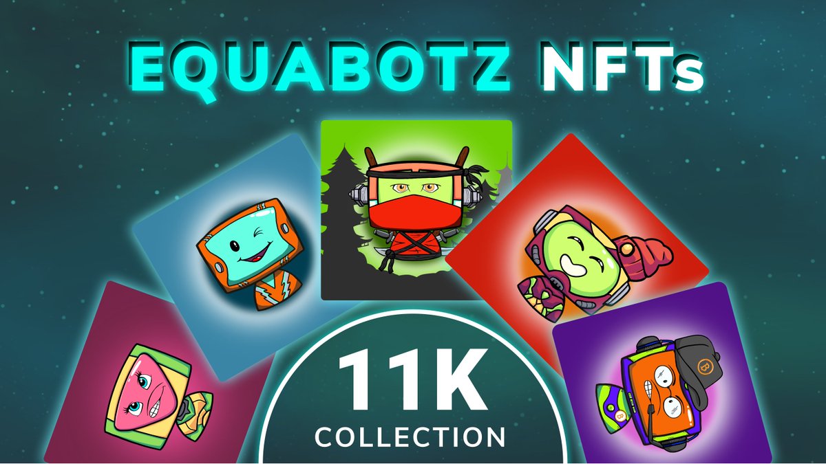 Check Out Equabotz NFT Collection! – Equabotz are a new NFT collection with lots of unlockable features on the way. Check out all the different Equabotz today! opensea.io/collection/equ…