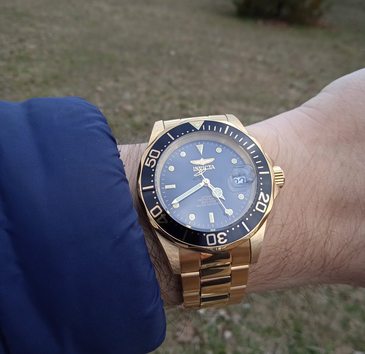 Zvezdichko's tweet photo. Wrist shot of the day #Invicta #InvictaWatch #NH35a #JapaneseMovement https://t.co/iQv6ITio0B