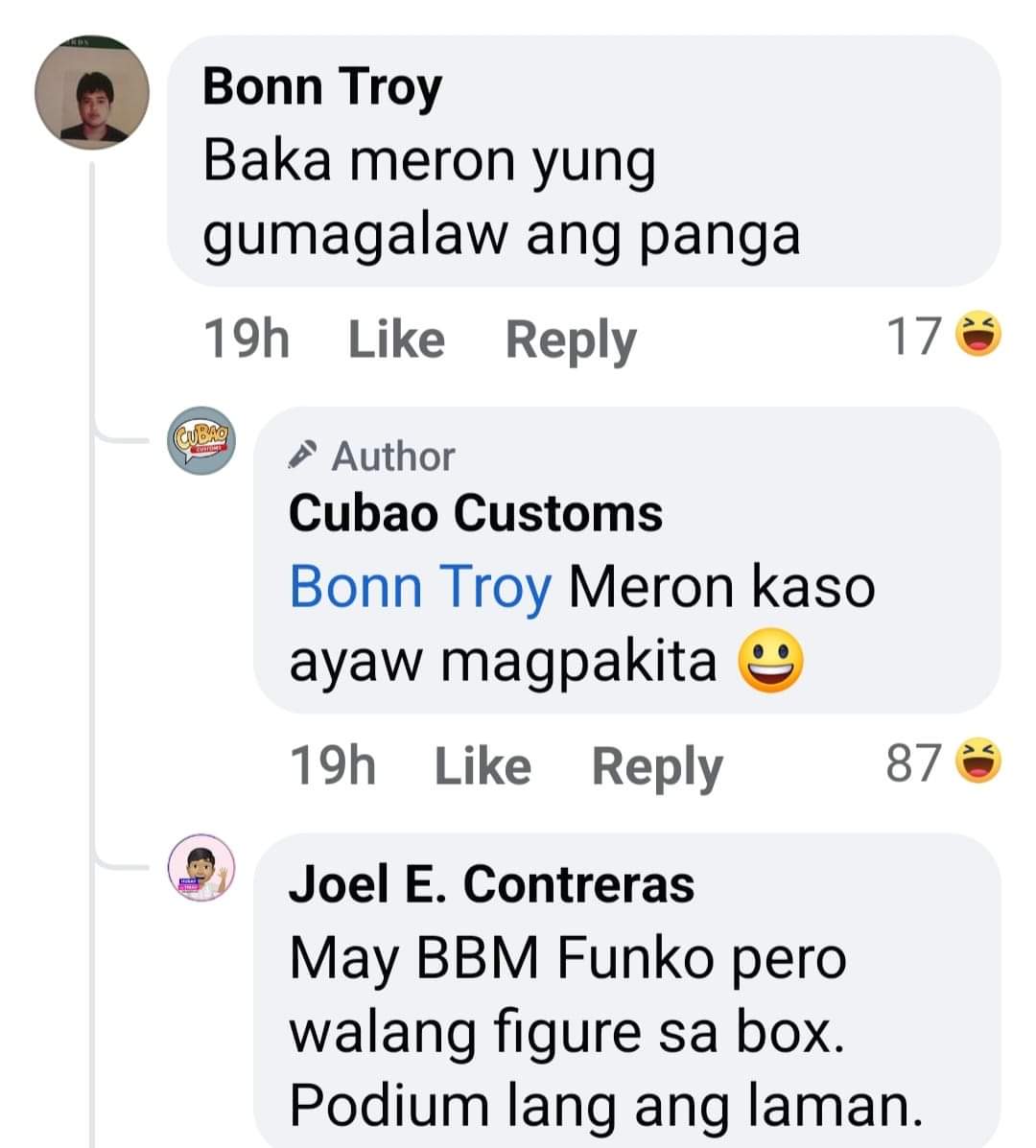 Purple_Ela's tweet photo. This thread. This exchange is so true and so funny!
#CubaoCustoms https://t.co/ILDCT5nz5V