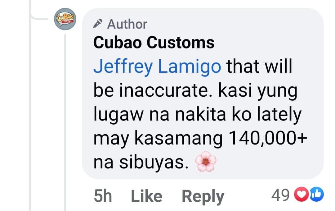 Purple_Ela's tweet photo. This thread. This exchange is so true and so funny!
#CubaoCustoms https://t.co/ILDCT5nz5V