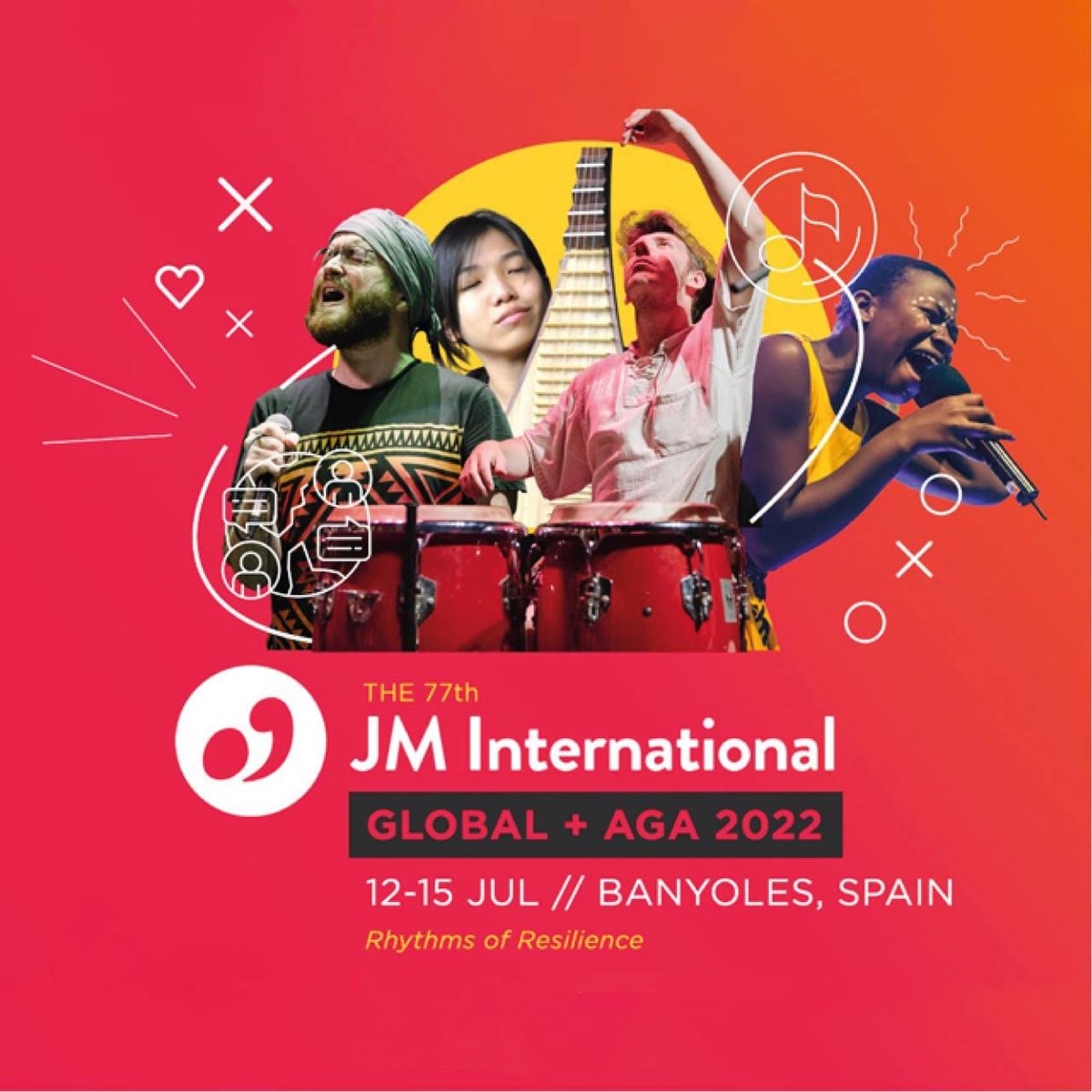 jmspain_'s tweet photo. 👉 ¡Convocada la 77a Asamblea General de @jminetwork y la Global (Global + AGA 2022) que se celebrará en Banyoles - España, del 11 al 16 de julio!
#jminetwork #jmspain #jminternational #jmiglobal #aga2022 #banyoles #spain #jovenesmusicos https://t.co/yEPeJ6ytZR