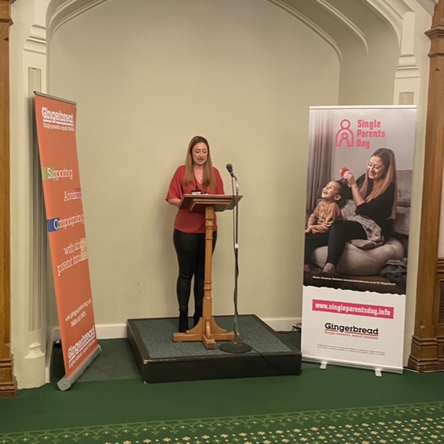 It was great to be with <a href="/Gingerbread/">Gingerbread</a> supporters, single parents, and MPs celebrating Single Parents Day in Parliament last night.