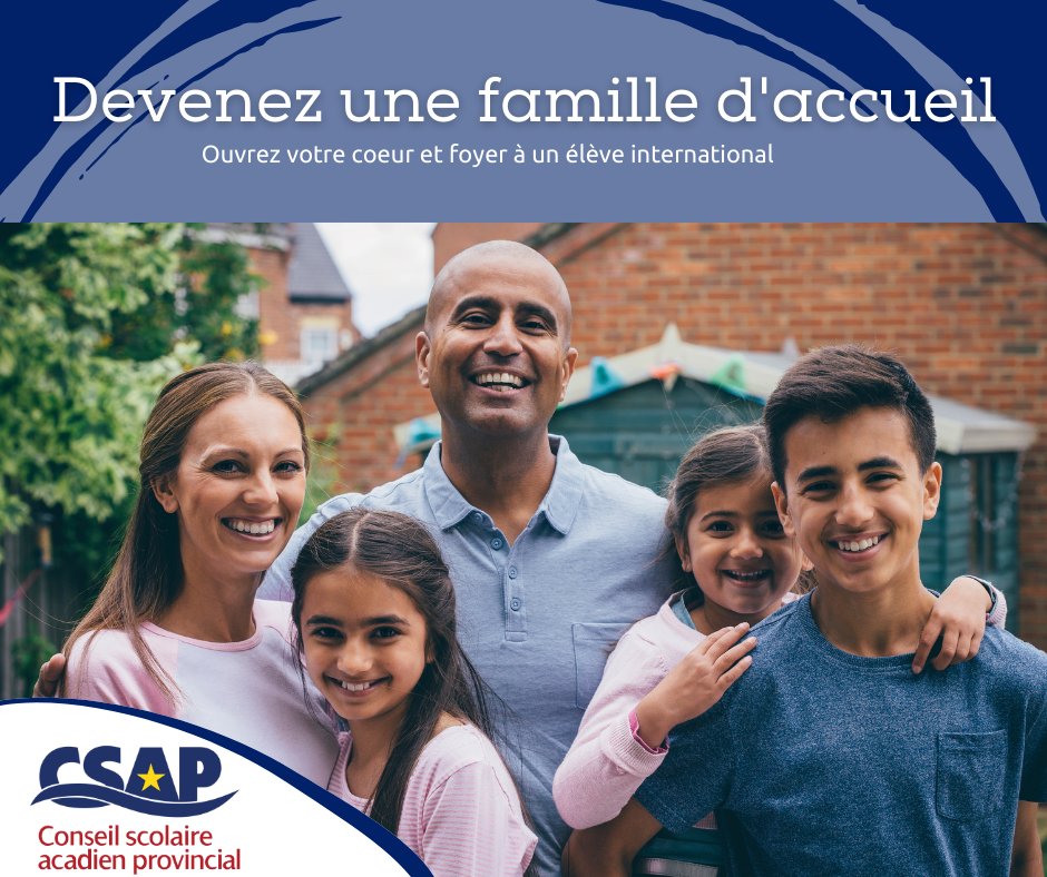Le CSAP est à la recherche de famille d'accueil!
Nous offrons une session d'information virtuelle le 29 mars à 18h30. Joignez-vous à nous afin d'apprendre d'avantage pourquoi devenir une famille d'accueil.

Quand: le 29 mars 2022 à 18 h 30
Où : Zoom (csap-ca.zoom.us/j/86752574459)