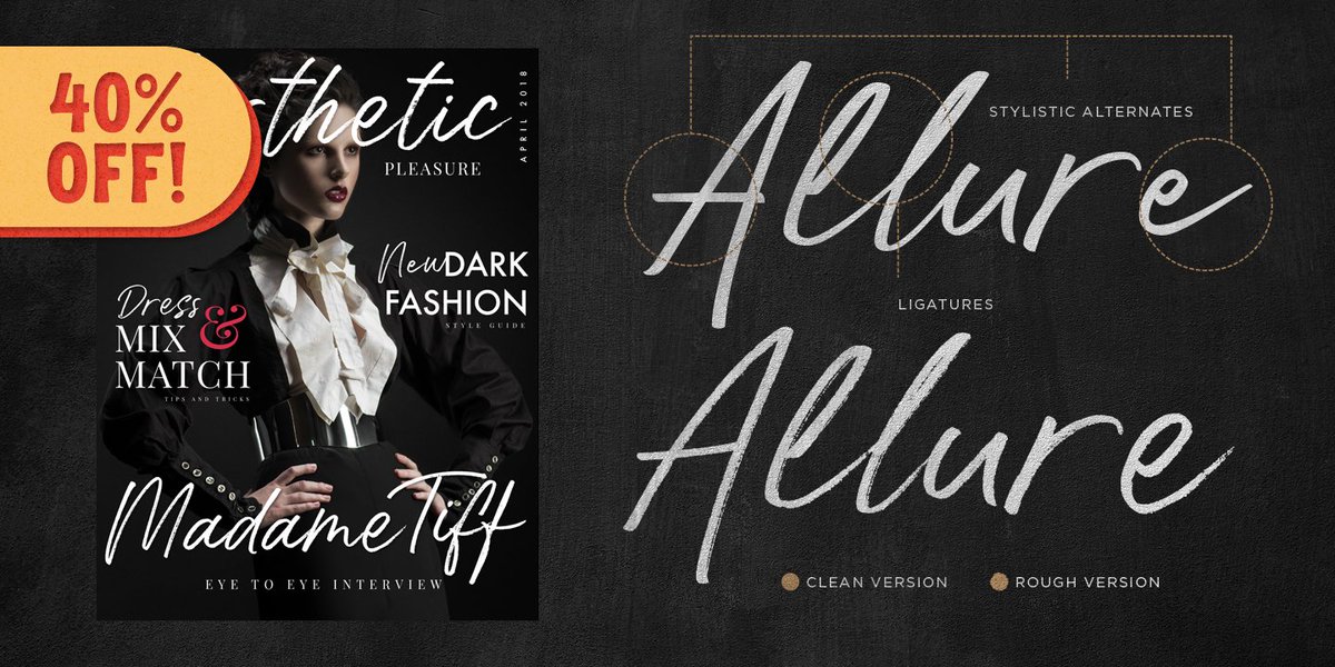 MyFonts's tweet photo. Abdilah’s Hall of Fun – released under the #designer’s @konsstudio banner – is a brush script duo in both clean and rough variants. it’s 40% off in the #BigScriptSale, now through March 29: https://t.co/CrOiV6TpNt https://t.co/o4JKj8t53r