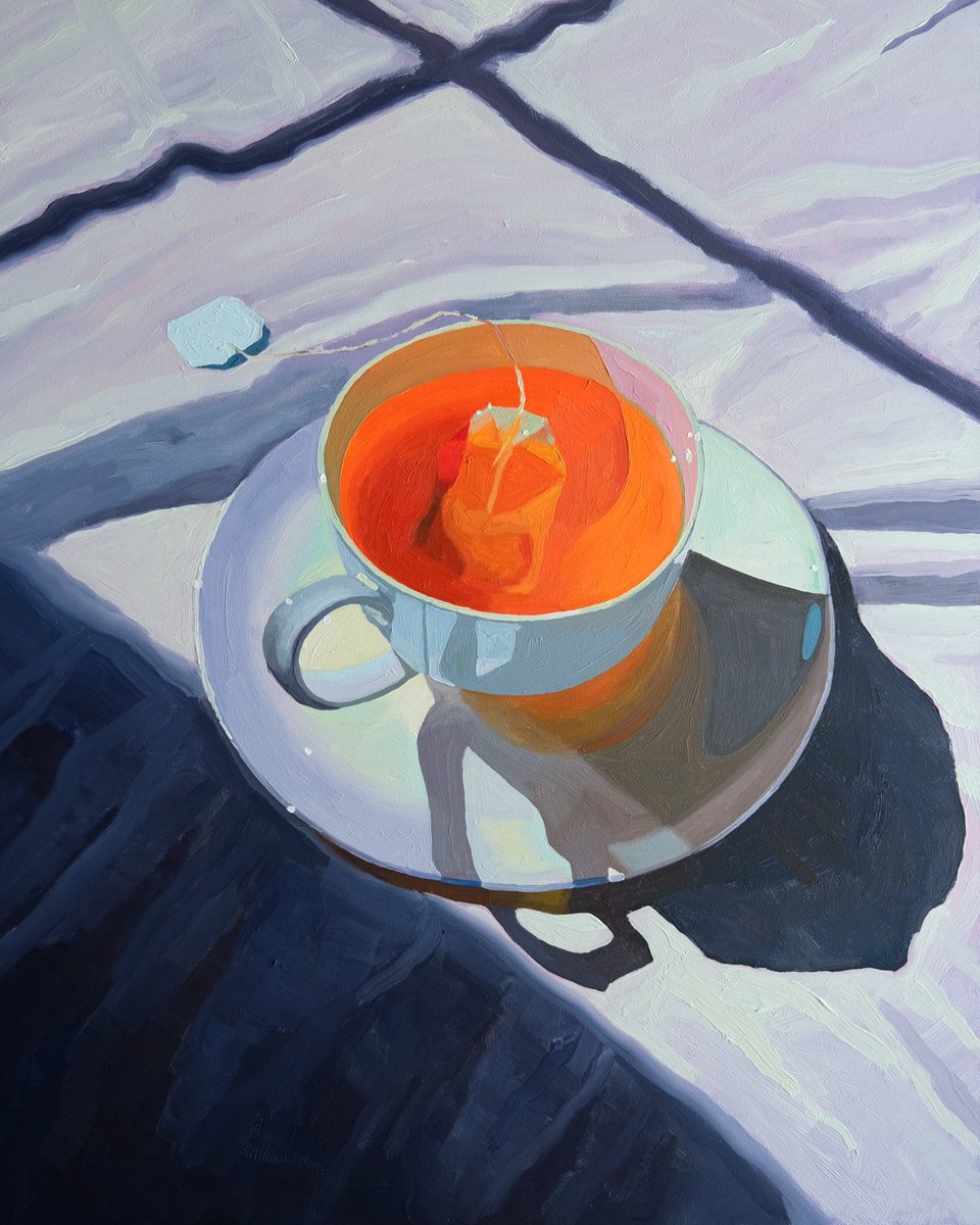 「warm tea on a crisp day ☕️ linking print」|Leah Gardnerのイラスト